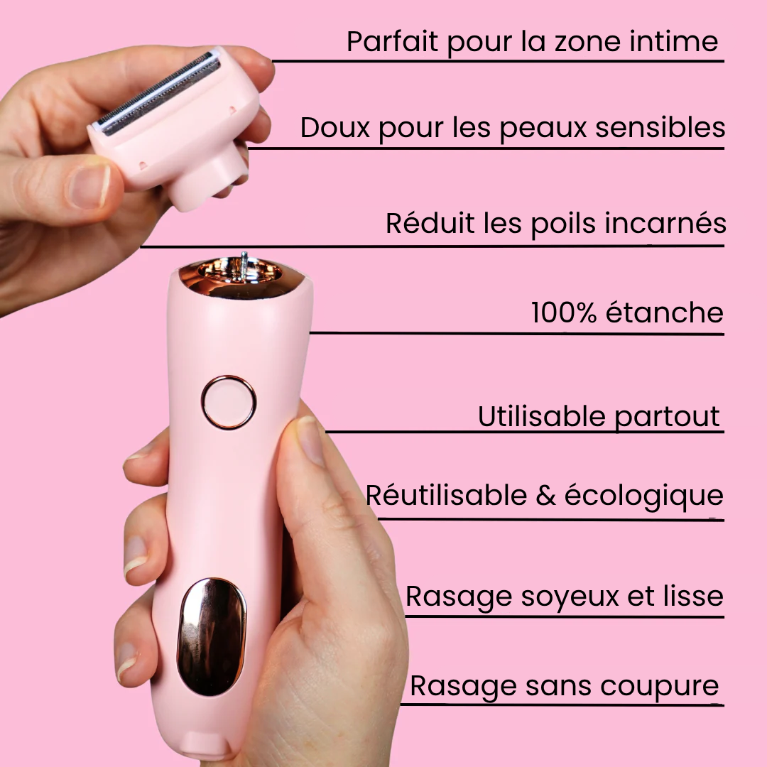 Lady Shaver • Rasoir Électrique Féminin — Peau Lisse en 30 Secondes