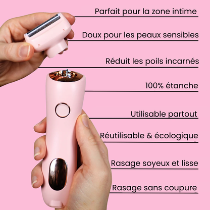 Lady Shaver • Rasoir Électrique Féminin — Peau Lisse en 30 Secondes