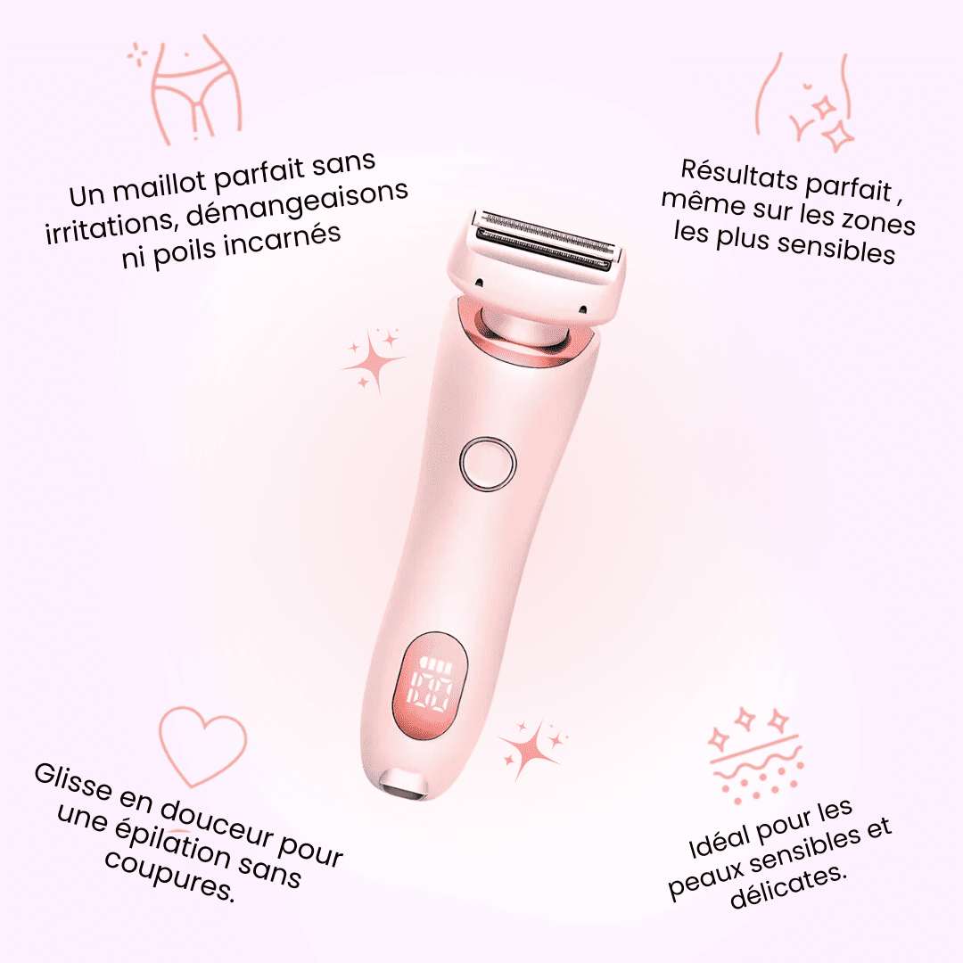 Lady Shaver • Rasoir Électrique Féminin — Peau Lisse en 30 Secondes